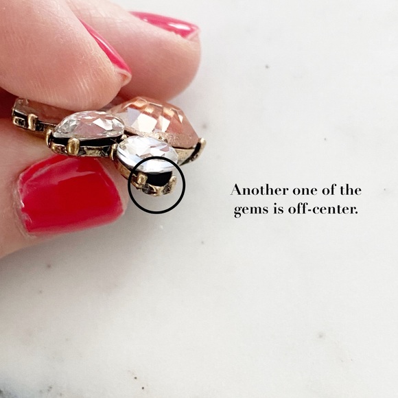 🆑 "Emerson" Earrings || Clear Crystal Statement - Picture 11 of 14